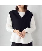 【コムサイズム/COMME CA ISM】の【セットアイテム】ベスト+カットソー ブラック|ID: prp329100004753153 ipo3291000000034379094