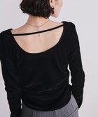 【ラナン/Ranan】のRANAN/バックオープンベロアトップス 人気、トレンドファッション・服の通販 founy(ファニー) ファッション Fashion レディースファッション Fashion for Women トップス・カットソー Cut & Sew Tops ベロアトップス Velour Tops / Velvet-Look Items ヴィンテージ Vintage Style ギャザー Gathered, Ruffled コンパクト Compact, Small Size シンプル Simple, Minimal デコルテ Décolleté, Neckline トレンド Trend, Trending Now バレエ Ballet, Ballet Style ベロア Velour, Soft Velvet ボトム Bottoms, Lower Wear ポケット Pocket, Pocket Detail ビジネス 仕事 通勤 Business / Work / Commuting thumbnail ブラック2|ID: prp329100004753170 ipo3291000000034591326