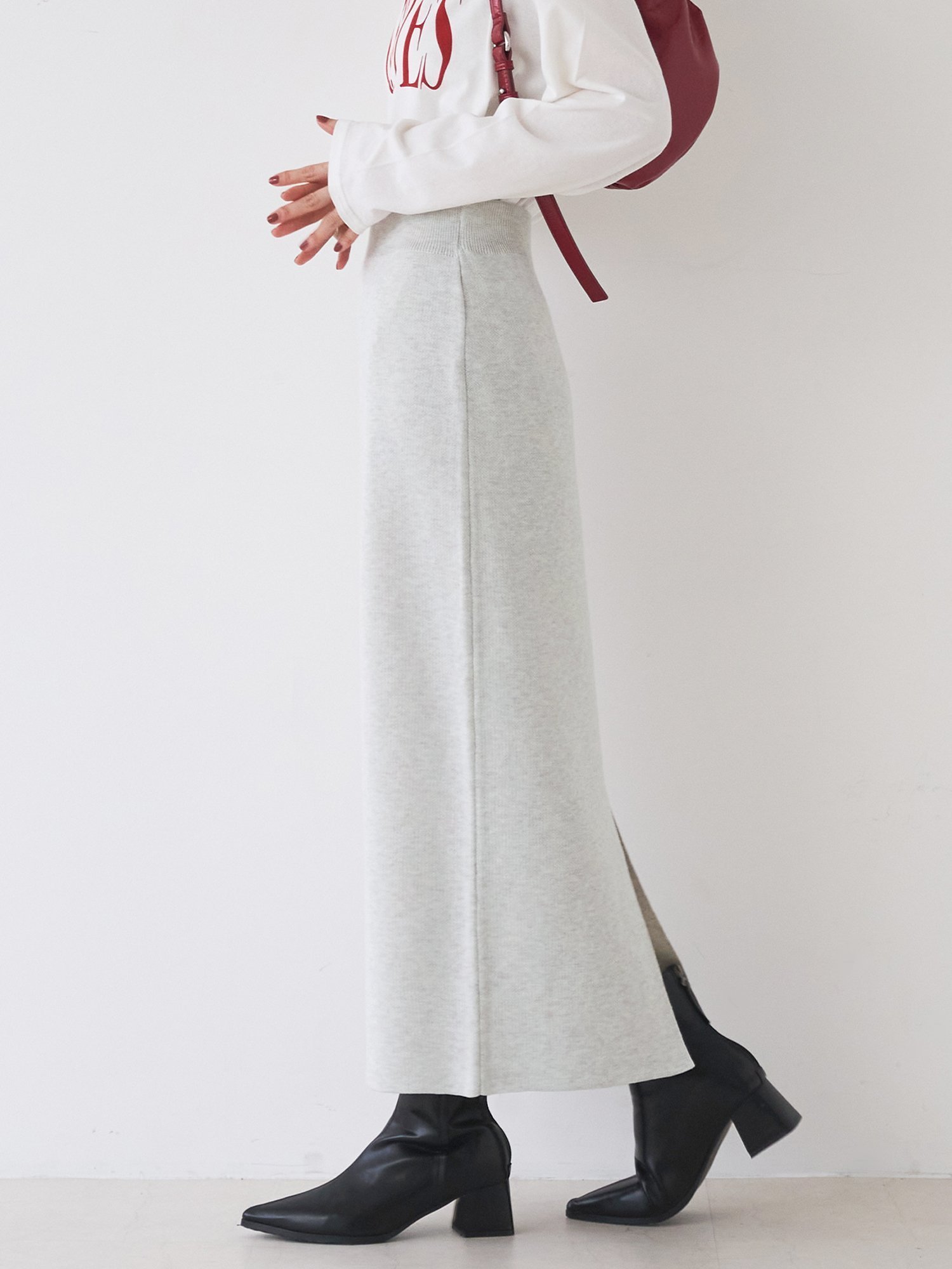 【コカ/COCA】の【新色追加】ミラノリブナロースカート インテリア・キッズ・メンズ・レディースファッション・服の通販 founy(ファニー) 　ファッション　Fashion　レディースファッション　Fashion for Women　スカート　Skirts　シンプル　Simple, Minimal　スウェット / スエット　Sweatshirt, Sweatwear　ストレッチ　Stretch, Stretchy Fabric　ストレート　Straight, Straight Cut　スニーカー　Sneakers, Trainers　スリット　Slit, Slit Detail　タイトスカート　Pencil Skirt, Tight Skirt　ダウン　Down, Puffer　フィット　Fit, Slim Fit　ポケット　Pocket, Pocket Detail　マキシ　Maxi, Full Length　ミラノリブ　Milano Rib, Milano Stitch　リブニット　Rib Knit, Ribbed Knit　ロング　Long, Long-Length　エレガント 上品　Elegant　2025年　2025　2025-2026秋冬・A/W　Autumn/Winter 2025–26 AW25–26　Oatmeal|ID: prp329100004753194 ipo3291000000034529448