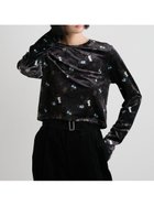 【ミースロエ/MIESROHE】の短丈ベロアトップス 人気、トレンドファッション・服の通販 founy(ファニー) ファッション Fashion レディースファッション Fashion for Women トップス・カットソー Cut & Sew Tops ベロアトップス Velour Tops / Velvet-Look Items おすすめ Recommended / Our Picks キャミワンピース Cami Dress, Slip Dress ギャザー Gathered, Ruffled クラッシュ Distressed, Crashed Style コンパクト Compact, Small Size スマート Smart, Elegant セットアップ Set-Up, Coordinated Outfit バランス Balance, Style Balance プリント Print, Printed Pattern ベロア Velour, Soft Velvet 人気 Popular, Best Seller 無地 Plain, Solid Color thumbnail BLK[009]|ID: prp329100004753204 ipo3291000000034379694