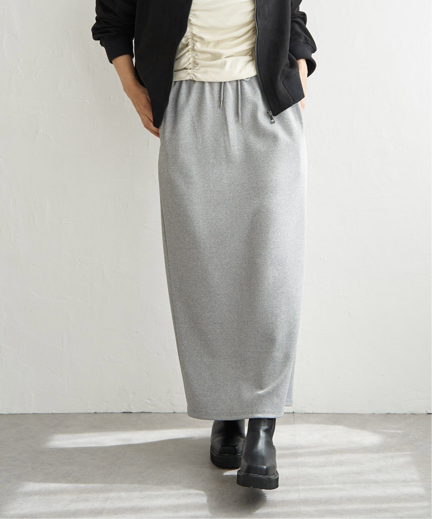 【ノッチ/notch】のサイドラインジャージスカート インテリア・キッズ・メンズ・レディースファッション・服の通販 founy(ファニー) 　ファッション　Fashion　レディースファッション　Fashion for Women　スカート　Skirts　おすすめ　Recommended / Our Picks　シューズ　Shoes, Footwear　グレイ|ID: prp329100004753216 ipo3291000000034642668