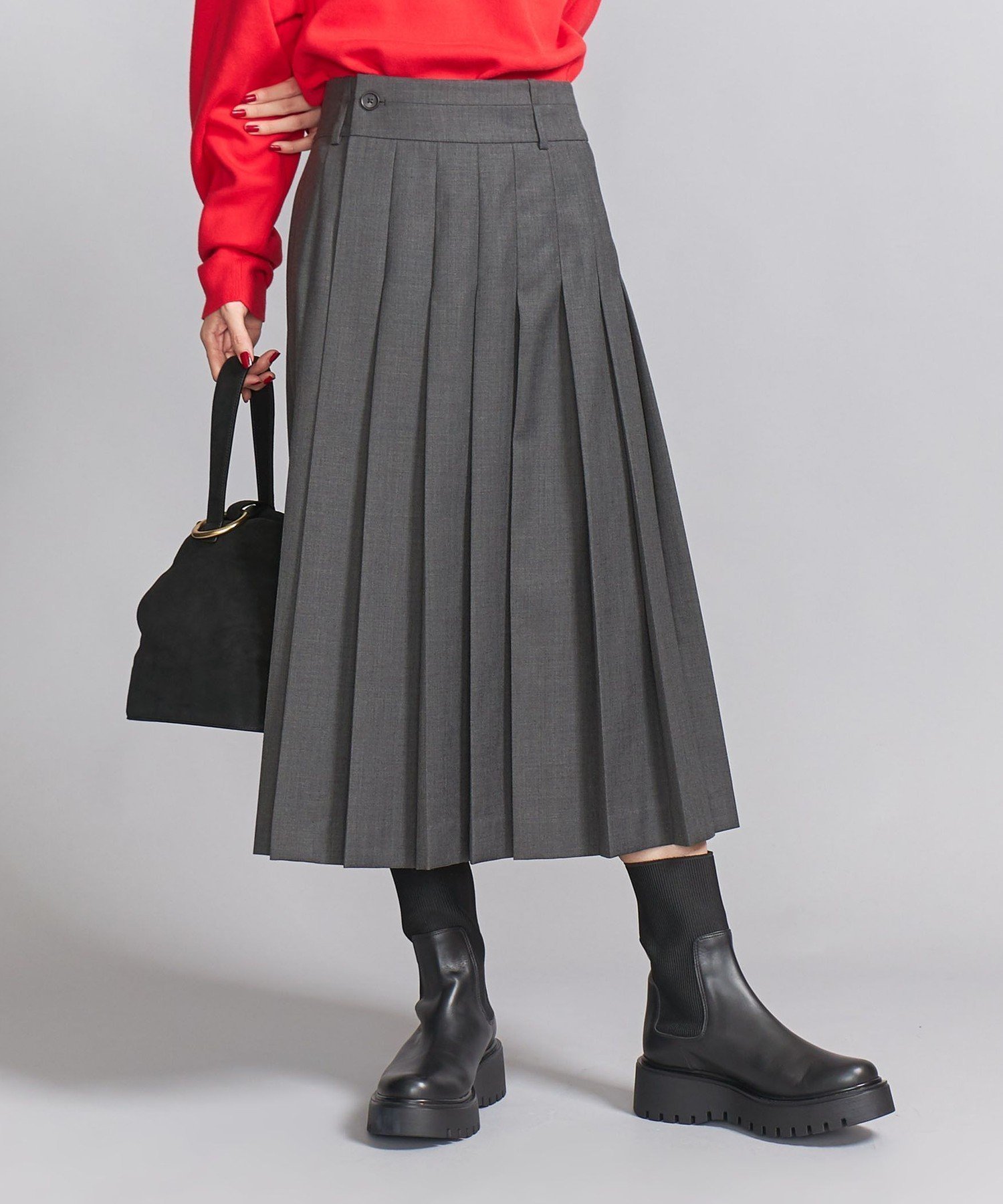 【ユナイテッドアローズ/UNITED ARROWS】のラップ プリーツスカート インテリア・キッズ・メンズ・レディースファッション・服の通販 founy(ファニー) ファッション Fashion レディースファッション Fashion for Women スカート Skirts プリーツスカート / 上品フェミニンスタイル Pleated Skirts チェック Check, Plaid, Tartan プリーツ Pleats, Pleated ラップ Wrap, Wrap Design アウトレット Outlet / Clearance おすすめ Recommended / Our Picks DK.GRAY|ID: prp329100004753218 ipo3291000000034569129