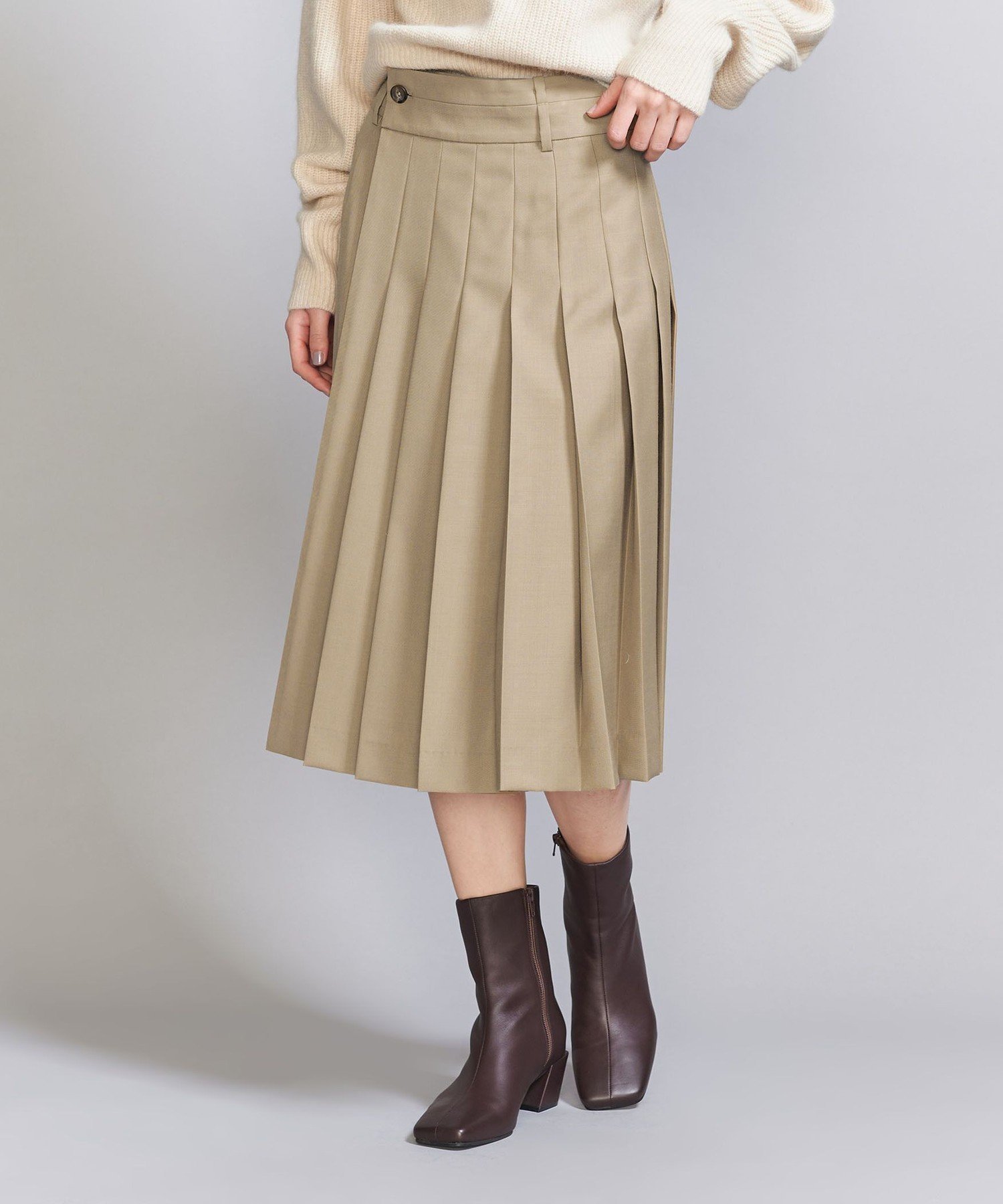 【ユナイテッドアローズ/UNITED ARROWS】のラップ プリーツスカート インテリア・キッズ・メンズ・レディースファッション・服の通販 founy(ファニー) ファッション Fashion レディースファッション Fashion for Women スカート Skirts プリーツスカート / 上品フェミニンスタイル Pleated Skirts チェック Check, Plaid, Tartan プリーツ Pleats, Pleated ラップ Wrap, Wrap Design アウトレット Outlet / Clearance おすすめ Recommended / Our Picks BEIGE|ID: prp329100004753218 ipo3291000000034569131