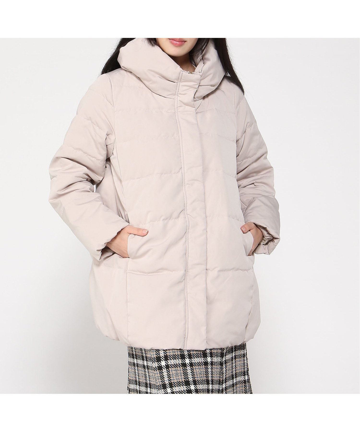 【インタープラネット/INTERPLANET】のピーチスキンミドルダウン 人気、トレンドファッション・服の通販 founy(ファニー) 　ファッション　Fashion　レディースファッション　Fashion for Women　 other-1|ID: prp329100004753222 ipo3291000000034379897