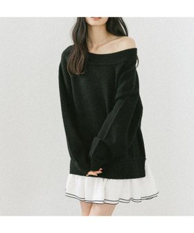 【ヘザー/Heather】のドッキンングフリルニットワンピース 人気、トレンドファッション・服の通販 founy(ファニー) ファッション Fashion レディースファッション Fashion for Women ワンピース Dresses ニットワンピース Knit Dresses おすすめ Recommended / Our Picks ショルダー Shoulder, Shoulder Strap ドッキング Docking, Mixed Material フリル Frill, Ruffle ロング Long, Long-Length |ID:prp329100004753285