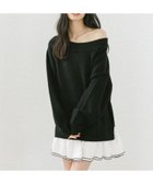 【ヘザー/Heather】の【WEB限定価格】ドッキングフリルニットワンピース 人気、トレンドファッション・服の通販 founy(ファニー) ファッション Fashion レディースファッション Fashion for Women ワンピース Dresses ニットワンピース Knit Dresses おすすめ Recommended / Our Picks ショルダー Shoulder, Shoulder Strap ドッキング Docking, Mixed Material フリル Frill, Ruffle ロング Long, Long-Length thumbnail ブラック|ID: prp329100004753285 ipo3291000000034983341