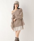 【ヘザー/Heather】の【WEB限定価格】ドッキングフリルニットワンピース 人気、トレンドファッション・服の通販 founy(ファニー) ファッション Fashion レディースファッション Fashion for Women ワンピース Dresses ニットワンピース Knit Dresses おすすめ Recommended / Our Picks ショルダー Shoulder, Shoulder Strap ドッキング Docking, Mixed Material フリル Frill, Ruffle ロング Long, Long-Length thumbnail ベージュ|ID: prp329100004753285 ipo3291000000034983343