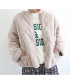 【ルクールブラン/le.coeur blanc】のリバーシブルタフタ×ファーキルトジャケット 人気、トレンドファッション・服の通販 founy(ファニー) ファッション Fashion レディースファッション Fashion for Women アウター Coat / Outerwear Collection レディースジャケット・軽アウター Jackets キルト Quilt, Quilted Fabric ジャケット Jacket, Outerwear タフタ Taffeta, Structured Fabric リバーシブル Reversible, Two-Sided 冬 Winter / This Winter thumbnail グレージュ|ID: prp329100004753314 ipo3291000000034447158