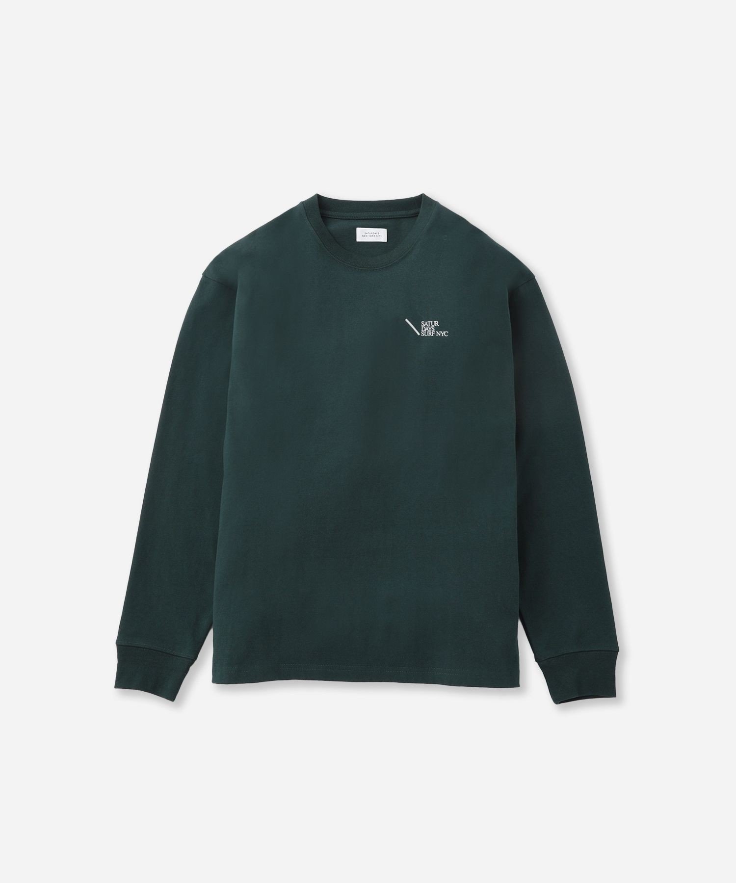 【サタデイズ ニューヨークシティ/SATURDAYS NYC】のMax Weight Relaxed Surf LS Tee インテリア・キッズ・メンズ・レディースファッション・服の通販 founy(ファニー)  ファッション Fashion レディースファッション Fashion for Women スリーブ Sleeve, Long Sleeve / Short Sleeve プリント Print, Printed Pattern リラックス Relax, Relaxed Fit ロング Long, Long-Length ワンポイント One Point, Statement Accent グリーン(30)|ID: prp329100004753318 ipo3291000000034380633