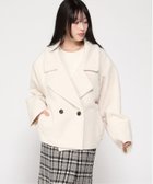 【インタープラネット/INTERPLANET】のブークレツイードダブルショート丈コート 人気、トレンドファッション・服の通販 founy(ファニー) ファッション Fashion レディースファッション Fashion for Women アウター Coat / Outerwear Collection コート・ロングコート・ピーコート Long Coats, Peacoats & More thumbnail アイボリー|ID: prp329100004753323 ipo3291000000034380707