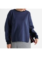 【ヴァン/Vin】のケーブルニットドッキングデザインプルオーバー 人気、トレンドファッション・服の通販 founy(ファニー) ファッション Fashion レディースファッション Fashion for Women トップス・カットソー Cut & Sew Tops ニット Knit Tops & Sweaters カジュアルプルオーバー・ニットトップス Pullovers & Knit Tops / Casual Pullovers カットソー Cut and Sewn Top スリット Slit, Slit Detail デニム Denim, Jeans Material ボトム Bottoms, Lower Wear thumbnail ネイビー|ID: prp329100004753339 ipo3291000000034844933