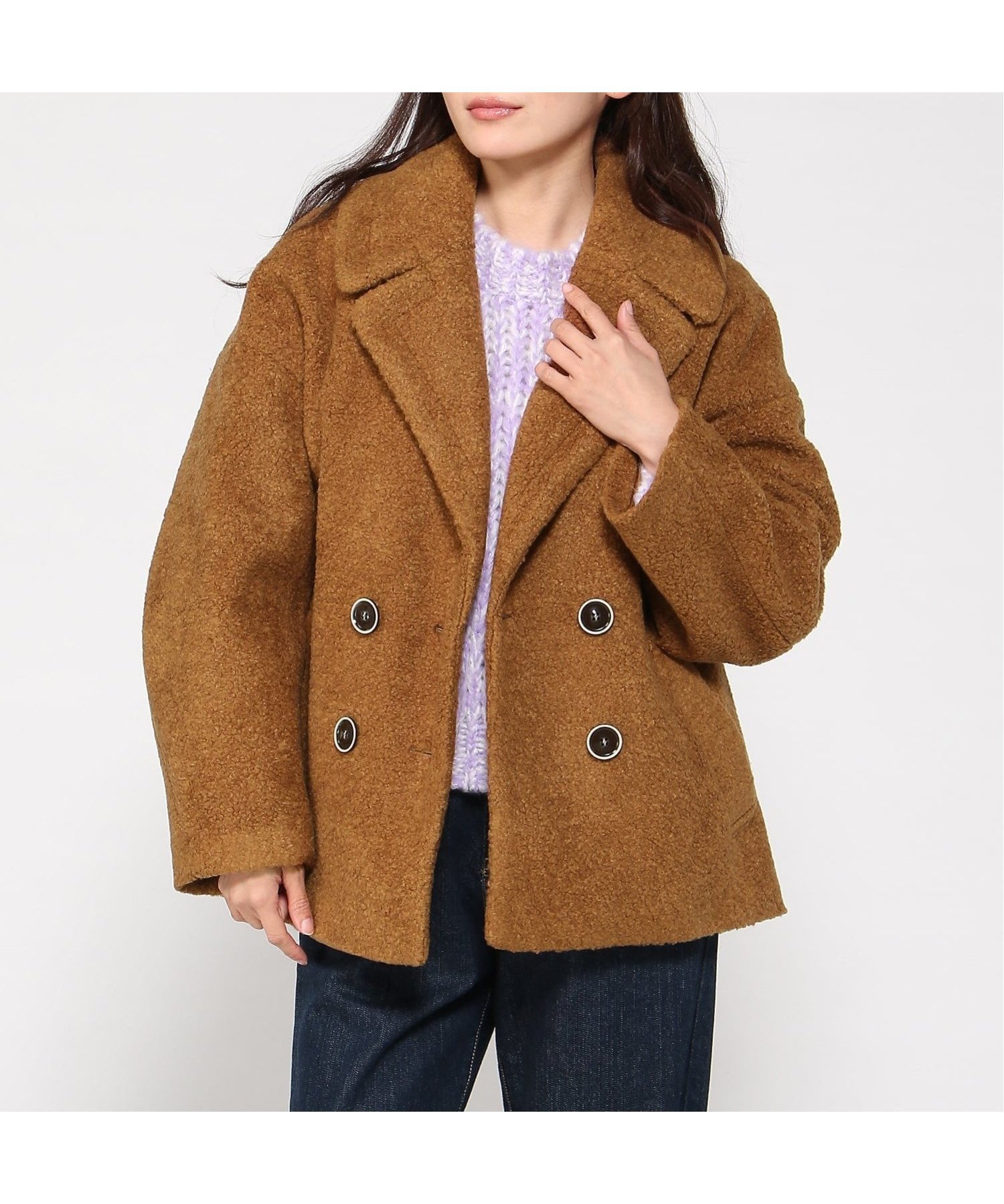 【グレディブリリアン/Gready Brilliant】のGready Brilliant/2_ボアテーラードミドル インテリア・キッズ・メンズ・レディースファッション・服の通販 founy(ファニー) 　ファッション　Fashion　レディースファッション　Fashion for Women　CAM|ID: prp329100004753346 ipo3291000000034380969