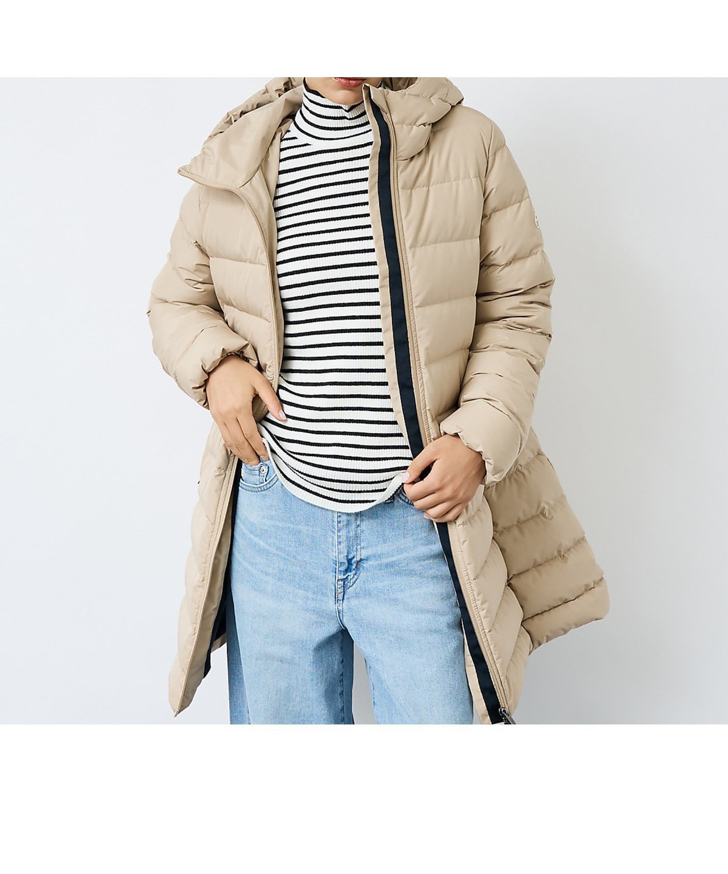 【ルージュヴィフラクレ/Rouge vif la cle】の【PYRENEX / ピレネックス】SERRES / セール / ダウンジャケッ インテリア・キッズ・メンズ・レディースファッション・服の通販 founy(ファニー) 　ファッション　Fashion　レディースファッション　Fashion for Women　インナー　Innerwear　ストレッチ　Stretch, Stretchy Fabric　ダウン　Down, Puffer　ダブル　Double, Double-Breasted　フェミニン　Feminine, Girly　フランス　France, French　フロント　Front, Front Design　プレミアム　Premium, High-End　防寒　Cold Protection, Winter-Ready　ロング　Long, Long-Length　おすすめ　Recommended / Our Picks　エレガント 上品　Elegant　ベージュ|ID: prp329100004753354 ipo3291000000034935161