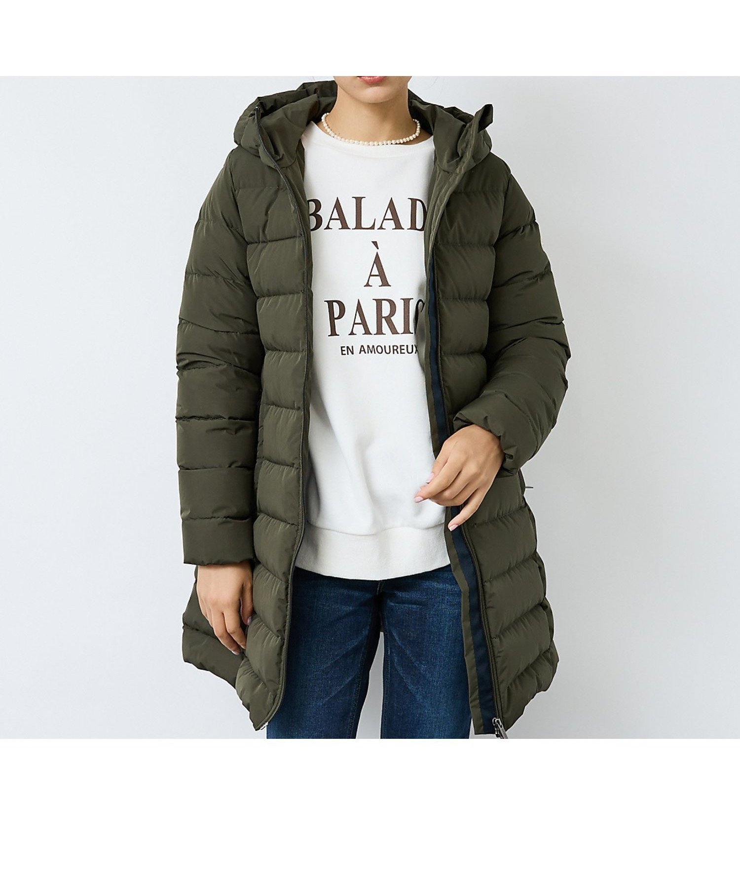 【ルージュヴィフラクレ/Rouge vif la cle】の【PYRENEX / ピレネックス】SERRES / セール / ダウンジャケッ インテリア・キッズ・メンズ・レディースファッション・服の通販 founy(ファニー) 　ファッション　Fashion　レディースファッション　Fashion for Women　インナー　Innerwear　ストレッチ　Stretch, Stretchy Fabric　ダウン　Down, Puffer　ダブル　Double, Double-Breasted　フェミニン　Feminine, Girly　フランス　France, French　フロント　Front, Front Design　プレミアム　Premium, High-End　防寒　Cold Protection, Winter-Ready　ロング　Long, Long-Length　おすすめ　Recommended / Our Picks　エレガント 上品　Elegant　カーキ|ID: prp329100004753354 ipo3291000000034935163