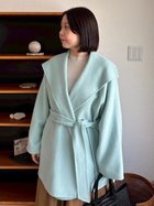 【ミラオーウェン/Mila Owen】の共ベルト付きビックカラーミディ丈コート BLU[086]|ID: prp329100004753362 ipo3291000000034539740