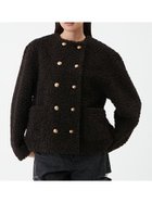 【ミラオーウェン/Mila Owen】の金釦カールファージャケット 人気、トレンドファッション・服の通販 founy(ファニー) ファッション Fashion レディースファッション Fashion for Women アウター Coat / Outerwear Collection レディースジャケット・軽アウター Jackets クロップド Cropped, Short Length コンパクト Compact, Small Size ジャケット Jacket, Outerwear スマート Smart, Elegant ダブル Double, Double-Breasted デニム Denim, Jeans Material バランス Balance, Style Balance フェイクファー Faux Fur, Imitation Fur フロント Front, Front Design ボトム Bottoms, Lower Wear モコモコ Fuzzy, Fluffy リュクス Luxury, Elegant, High-End, Chic thumbnail BLK[009]|ID: prp329100004753368 ipo3291000000034653380