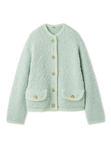 【ミラオーウェン/Mila Owen】の金釦テディラメニットジャケット インテリア・キッズ・メンズ・レディースファッション・服の通販 founy(ファニー) 　ファッション　Fashion　レディースファッション　Fashion for Women　アウター　Coat / Outerwear Collection　レディースジャケット・軽アウター　Jackets　エレガント 上品　Elegant　ジャケット　Jacket, Outerwear　スパンコール　Sequins, Sequin Embellishment　スマート　Smart, Elegant　トレンド　Trend, Trending Now　ブレード　Braid, Decorative Trim　ポケット　Pocket, Pocket Detail　モコモコ　Fuzzy, Fluffy　ループ　Loop, Loop Knit　ホリデーシーズン　Holiday Season　MNT[021]|ID: prp329100004753376 ipo3291000000035187901