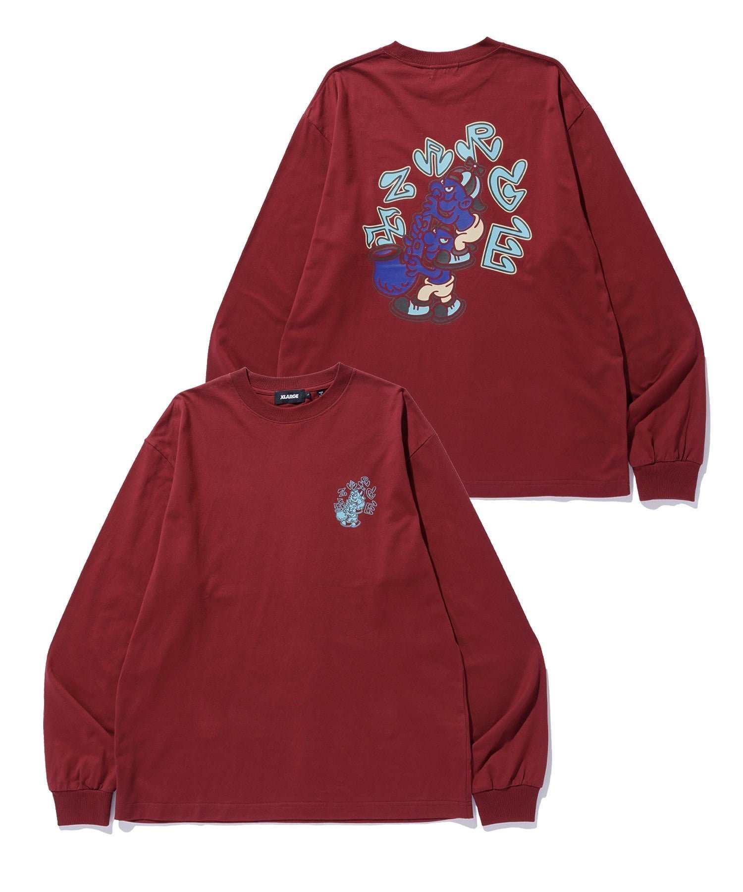 【エクストララージ/XLARGE】のSAX L/S TEE インテリア・キッズ・メンズ・レディースファッション・服の通販 founy(ファニー) 　ファッション　Fashion　レディースファッション　Fashion for Women　アウトドア　Outdoor Clothing　プリント　Print, Printed Pattern　ベーシック　Basic, Essential　BURGUNDY|ID: prp329100004753391 ipo3291000000034961364