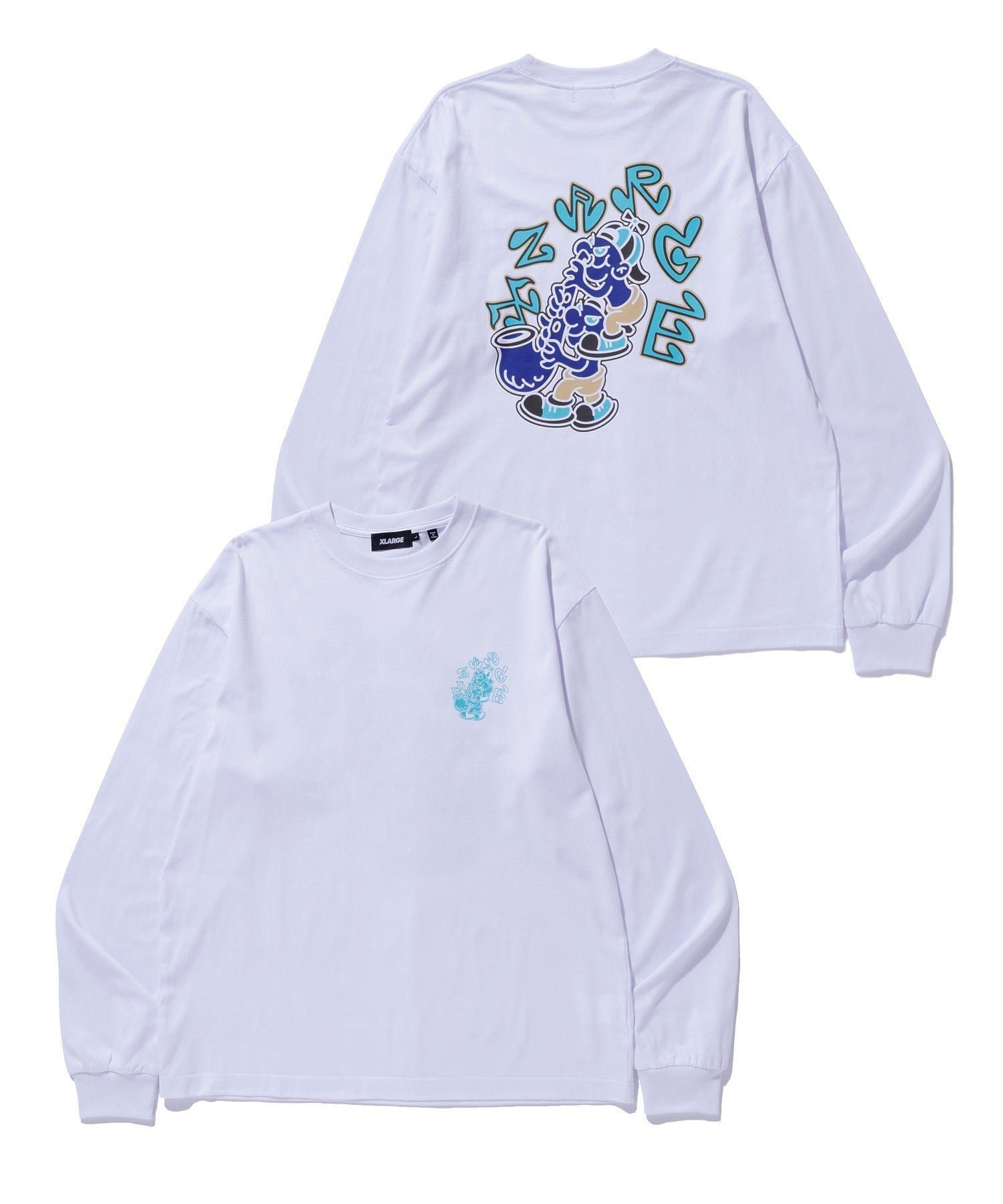 【エクストララージ/XLARGE】のSAX L/S TEE インテリア・キッズ・メンズ・レディースファッション・服の通販 founy(ファニー) 　ファッション　Fashion　レディースファッション　Fashion for Women　アウトドア　Outdoor Clothing　プリント　Print, Printed Pattern　ベーシック　Basic, Essential　WHITE|ID: prp329100004753391 ipo3291000000034961366