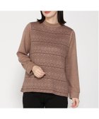 【クロコダイル/CROCODILE】の切り替え ジャカード プルオーバー 人気、トレンドファッション・服の通販 founy(ファニー) ファッション Fashion レディースファッション Fashion for Women トップス・カットソー Cut & Sew Tops カジュアルプルオーバー・ニットトップス Pullovers & Knit Tops / Casual Pullovers ジャカード／ジャガード Jacquard, Woven Pattern 冬 Winter / This Winter 無地 Plain, Solid Color thumbnail キャメル|ID: prp329100004753410 ipo3291000000035127898