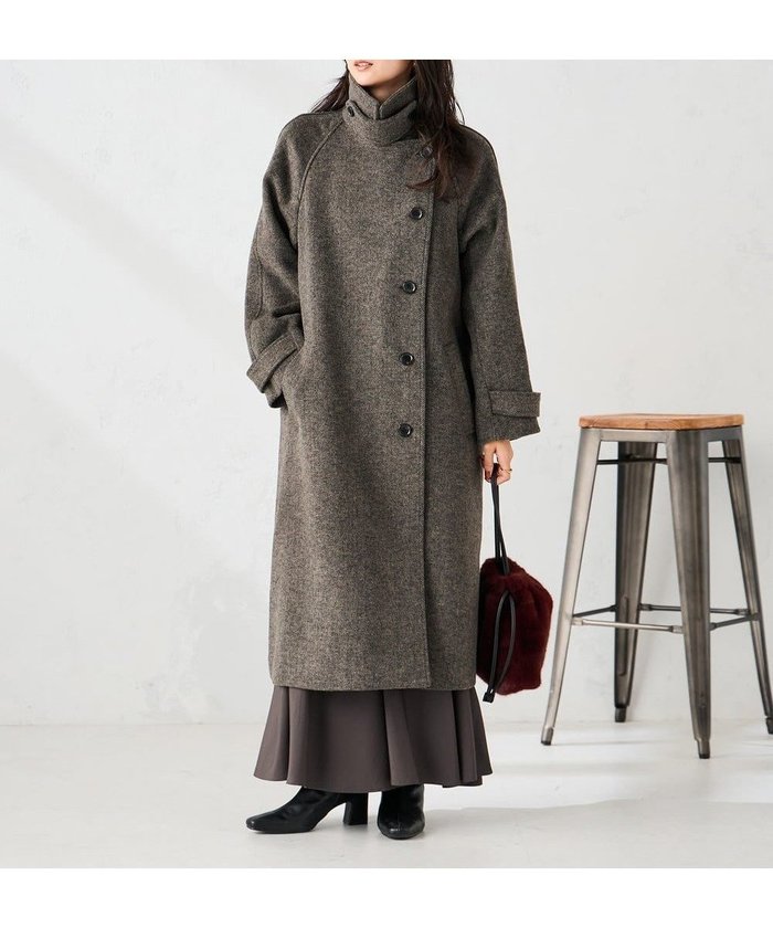 【アー ヴェー ヴェー/a.v.v】の【2WAY】テーラードロングコート インテリア・キッズ・メンズ・レディースファッション・服の通販 founy(ファニー) https://founy.com/ ファッション Fashion レディースファッション Fashion for Women アウター Coat / Outerwear Collection コート・ロングコート・ピーコート Long Coats, Peacoats & More スタンド Stand Collar, Upright Stand デニム Denim, Jeans Material なめらか Smooth, Silky Texture パイピング Piping, Trim Design 防寒 Cold Protection, Winter-Ready マフラー Scarf, Muffler 再入荷 Restock / Back in Stock |ID: prp329100004753415 ipo3291000000034509533