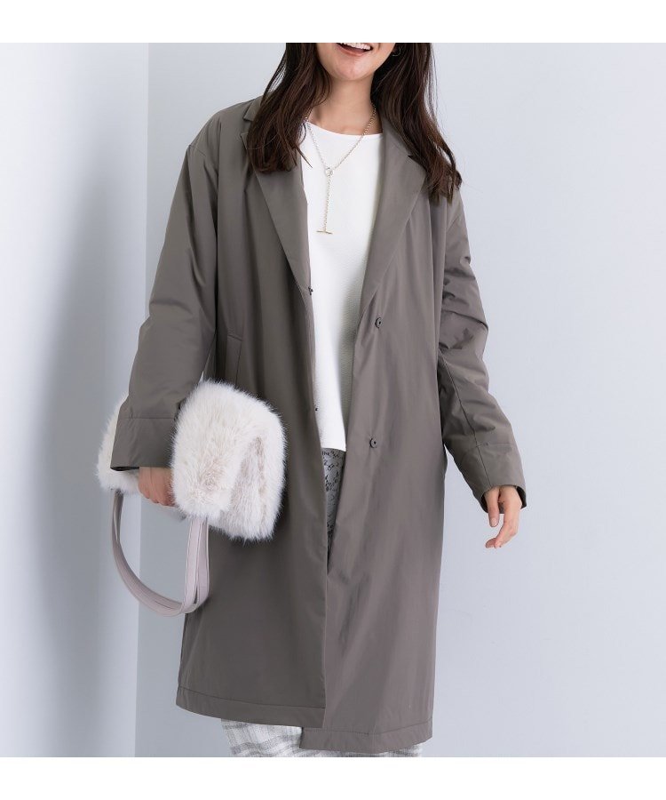 【インディヴィ/INDIVI】の【超軽量/蓄熱】ライトパフチェスターコート インテリア・キッズ・メンズ・レディースファッション・服の通販 founy(ファニー) 　ファッション　Fashion　レディースファッション　Fashion for Women　アウター　Coat / Outerwear Collection　コート・ロングコート・ピーコート　Long Coats, Peacoats & More　チェスターコート・ロング丈アウター　Chester Coats / Chesterfield Long Coats　インナー　Innerwear　軽量　Lightweight, Ultra Light　シンプル　Simple, Minimal　ストレッチ　Stretch, Stretchy Fabric　スマート　Smart, Elegant　チェスター　Chester, Chester Coat　トレンド　Trend, Trending Now　フォルム　Silhouette, Form　ポケット　Pocket, Pocket Detail　ロング　Long, Long-Length　おすすめ　Recommended / Our Picks　ベージュ|ID: prp329100004753456 ipo3291000000034517963