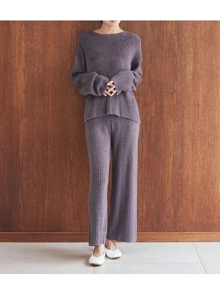 【ジェラート ピケ/gelato pique】の調温スムーズィ-ロングパンツ インテリア・キッズ・メンズ・レディースファッション・服の通販 founy(ファニー) 　ファッション　Fashion　レディースファッション　Fashion for Women　パンツ　Pants & Trousers　カーディガン　Cardigan, Knitwear　ストレート　Straight, Straight Cut　スマート　Smart, Elegant　セットアップ　Set-Up, Coordinated Outfit　なめらか　Smooth, Silky Texture　ロング　Long, Long-Length　ワンポイント　One Point, Statement Accent　DGRY[008]|ID: prp329100004753469 ipo3291000000034483151