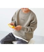 【デビロック/devirock / KIDS】のデビラボ プリント 裏起毛 BOXシルエット トレーナー トレーナー トップス 25AW 人気、トレンドファッション・服の通販 founy(ファニー) ファッション Fashion キッズファッション Fashion for Kids トップス・カットソー Cut & Sew Tops トレンド Trend, Trending Now トレーナー Sweatshirt, Trainer プリント Print, Printed Pattern おすすめ Recommended / Our Picks 2025年 2025 2025-2026秋冬・A/W Autumn/Winter 2025–26 AW25–26 thumbnail 002-ロゴS-Dグレージュ|ID: prp329100004753490 ipo3291000000034775467