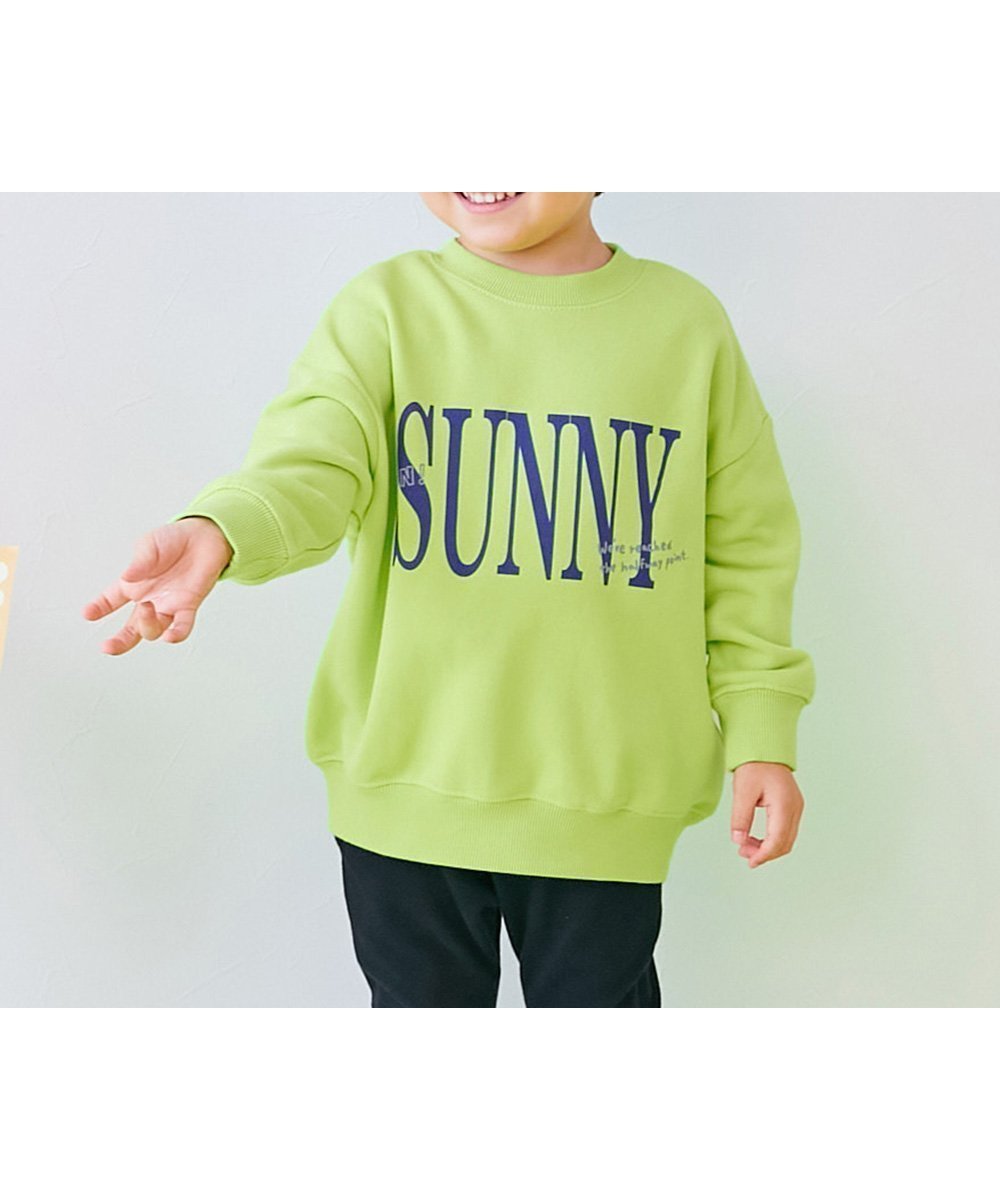 【デビロック/devirock / KIDS】の【EN-JOY】どっちも前だから1人でお着替え 裏起毛じゃない トレーナー トップス 25AW インテリア・キッズ・メンズ・レディースファッション・服の通販 founy(ファニー) 　ファッション　Fashion　キッズファッション　Fashion for Kids　トップス・カットソー　Cut & Sew Tops　カラフル　Colorful Design　トレーナー　Sweatshirt, Trainer　プリント　Print, Printed Pattern　おすすめ　Recommended / Our Picks　2025年　2025　2025-2026秋冬・A/W　Autumn/Winter 2025–26 AW25–26　001-ロゴ1-キウイ|ID: prp329100004753491 ipo3291000000034405385