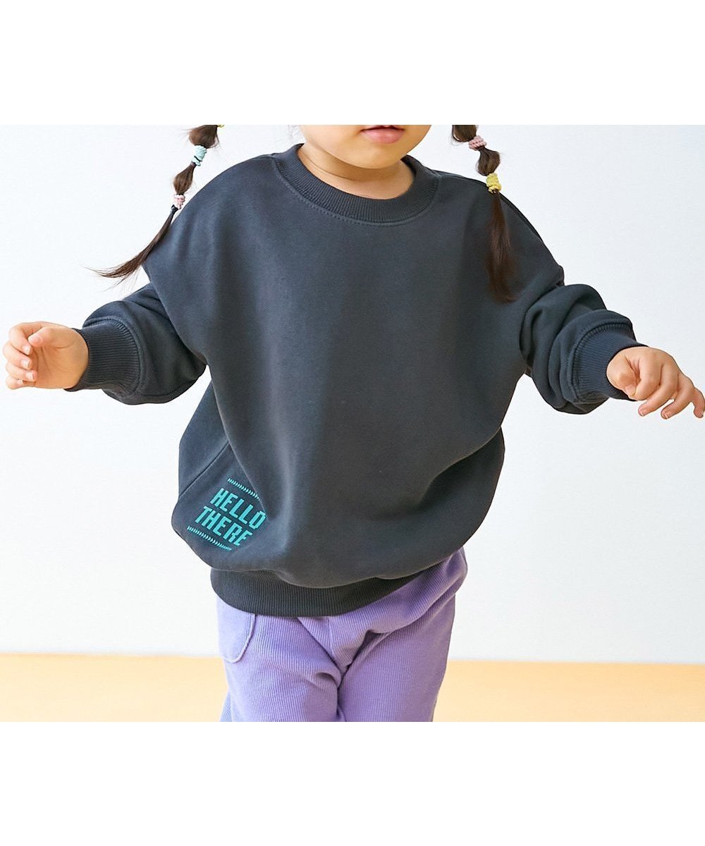 【デビロック/devirock / KIDS】の【EN-JOY】どっちも前だから1人でお着替え 裏起毛じゃない トレーナー トップス 25AW インテリア・キッズ・メンズ・レディースファッション・服の通販 founy(ファニー) 　ファッション　Fashion　キッズファッション　Fashion for Kids　トップス・カットソー　Cut & Sew Tops　カラフル　Colorful Design　トレーナー　Sweatshirt, Trainer　プリント　Print, Printed Pattern　おすすめ　Recommended / Our Picks　2025年　2025　2025-2026秋冬・A/W　Autumn/Winter 2025–26 AW25–26　003-ロゴS-おおかみ|ID: prp329100004753491 ipo3291000000034405387