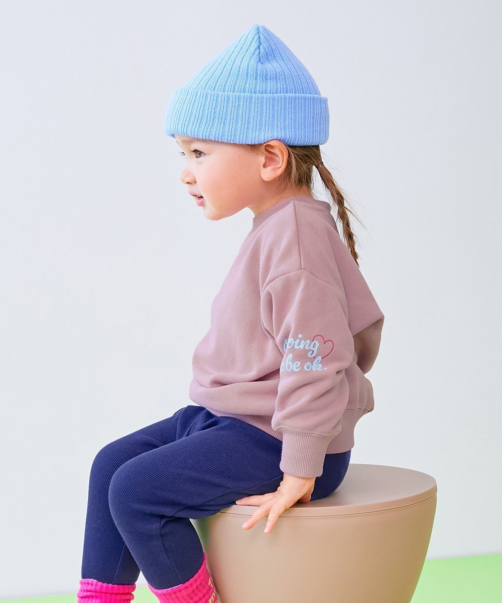 【デビロック/devirock / KIDS】の【EN-JOY】どっちも前だから1人でお着替え 裏起毛じゃない トレーナー トップス 25AW インテリア・キッズ・メンズ・レディースファッション・服の通販 founy(ファニー) 　ファッション　Fashion　キッズファッション　Fashion for Kids　トップス・カットソー　Cut & Sew Tops　カラフル　Colorful Design　トレーナー　Sweatshirt, Trainer　プリント　Print, Printed Pattern　おすすめ　Recommended / Our Picks　2025年　2025　2025-2026秋冬・A/W　Autumn/Winter 2025–26 AW25–26　012-袖ロゴ-さくらもち|ID: prp329100004753491 ipo3291000000034405399