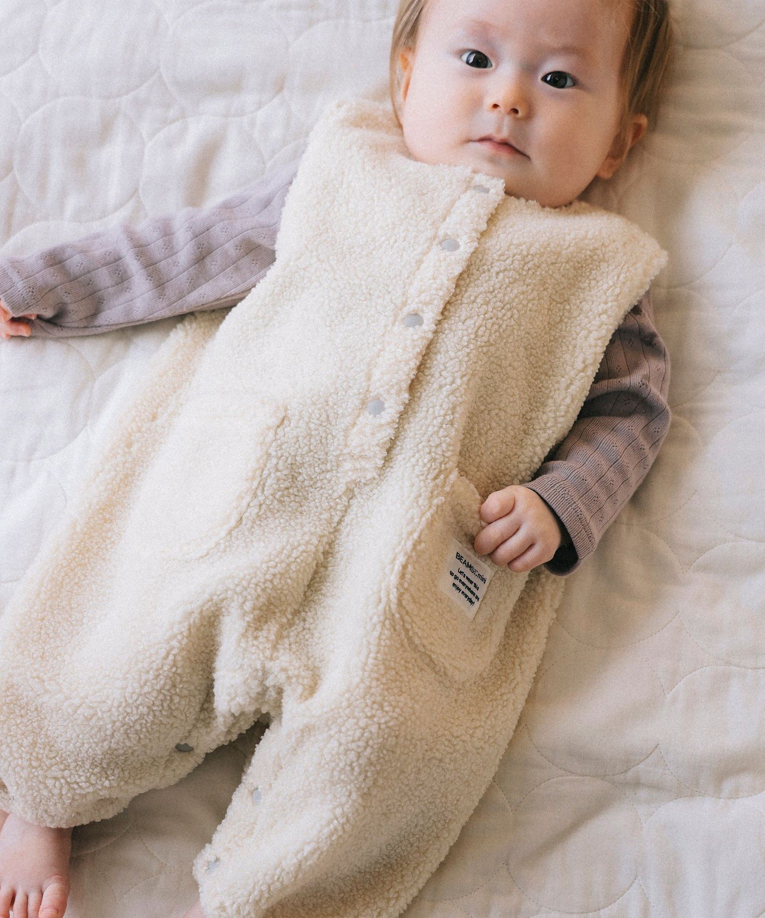 【ビームス ミニ/BEAMS mini / KIDS】の【WEB限定】ベビー ボア オーバーオール 2025FW(70~80cm) 人気、トレンドファッション・服の通販 founy(ファニー) ファッション Fashion キッズファッション Fashion for Kids インナー Innerwear ベスト Vest, Waistcoat ベビー Baby, Babywear ベーシック Basic, Essential ロンパース Romper, Jumpsuit A/W・秋冬 Autumn/Winter ギフト プレゼント Gift / Present other-1|ID: prp329100004753515 ipo3291000000034546803