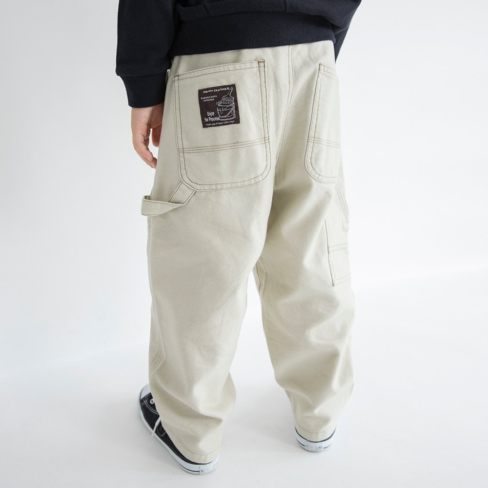 【ブランシェス/branshes / KIDS】の【あったか/ゆったり】裏起毛ペインターパンツ インテリア・キッズ・メンズ・レディースファッション・服の通販 founy(ファニー) ファッション Fashion キッズファッション Fashion for Kids ボトムス Bottoms キャンバス Canvas, Canvas Fabric コイン Coin, Coin Design テーパード Tapered, Tapered Pants デニム Denim, Jeans Material 人気 Popular, Best Seller パッチ Patch, Appliqué ポケット Pocket, Pocket Detail ループ Loop, Loop Knit ワーク Workwear, Utility Style ベージュ|ID: prp329100004753516 ipo3291000000034912620