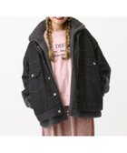 【レプシィム ローリーズファーム/LEPSIM LOWRYS FARM】のデニムボアドッキングジャケット 人気、トレンドファッション・服の通販 founy(ファニー) ファッション Fashion レディースファッション Fashion for Women アウター Coat / Outerwear Collection レディースジャケット・軽アウター Jackets おすすめ Recommended / Our Picks ジップ Zip, Zipper ジャケット Jacket, Outerwear スタンド Stand Collar, Upright Stand デニム Denim, Jeans Material ドッキング Docking, Mixed Material ベロア Velour, Soft Velvet ボトム Bottoms, Lower Wear 洗える Machine Washable thumbnail ブラック×チャコール09|ID: prp329100004753530 ipo3291000000034383018