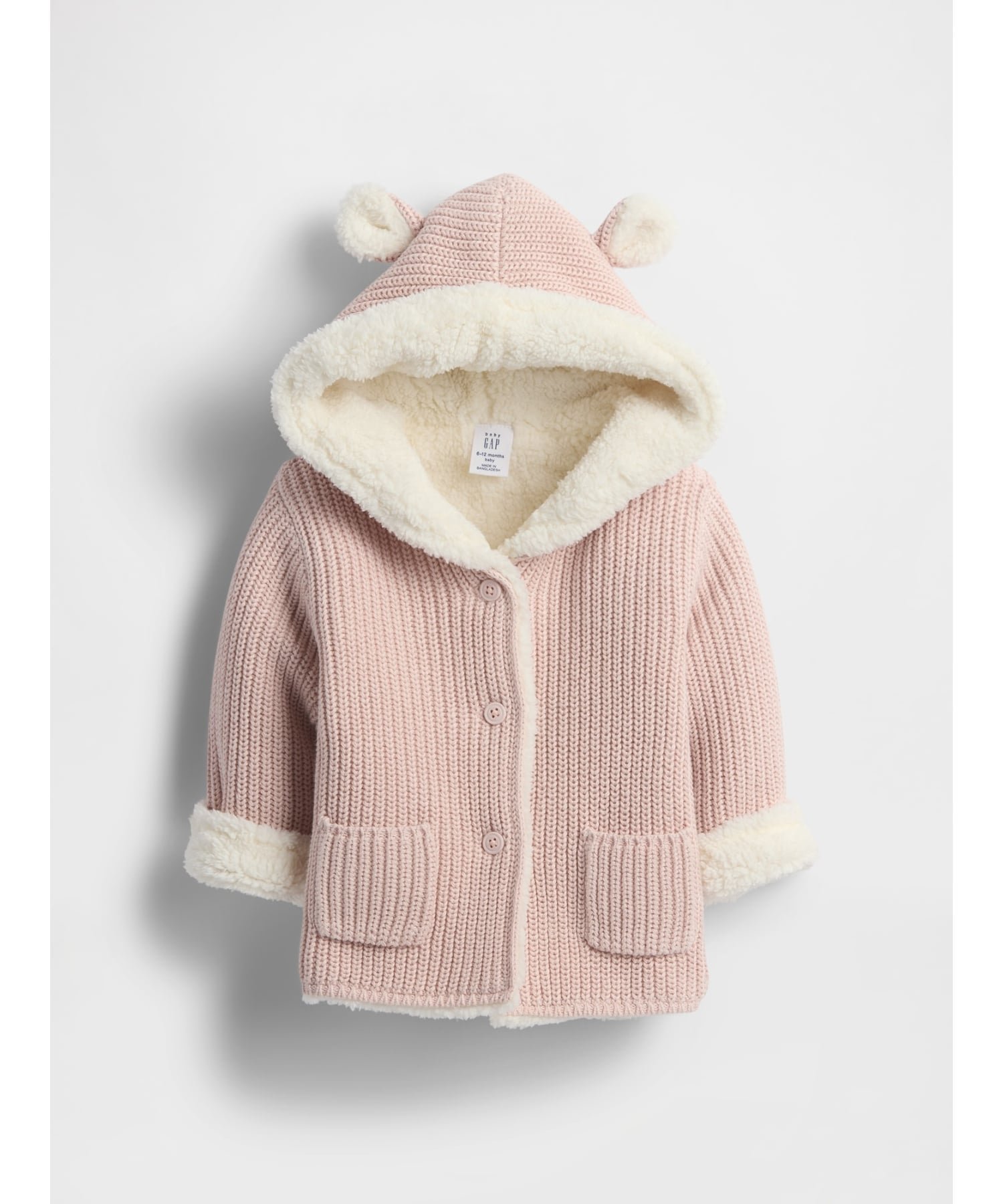 【ギャップ/GAP / KIDS】の裏ボア くまさんカーディガン (ベビー) インテリア・キッズ・メンズ・レディースファッション・服の通販 founy(ファニー) ファッション Fashion キッズファッション Fashion for Kids カーディガン Cardigan, Knitwear パッチ Patch, Appliqué フロント Front, Front Design ベビー Baby, Babywear ポケット Pocket, Pocket Detail ライニング Inner Lining, Inner Fabric, Lined DULL_ROSE|ID: prp329100004753542 ipo3291000000034637635