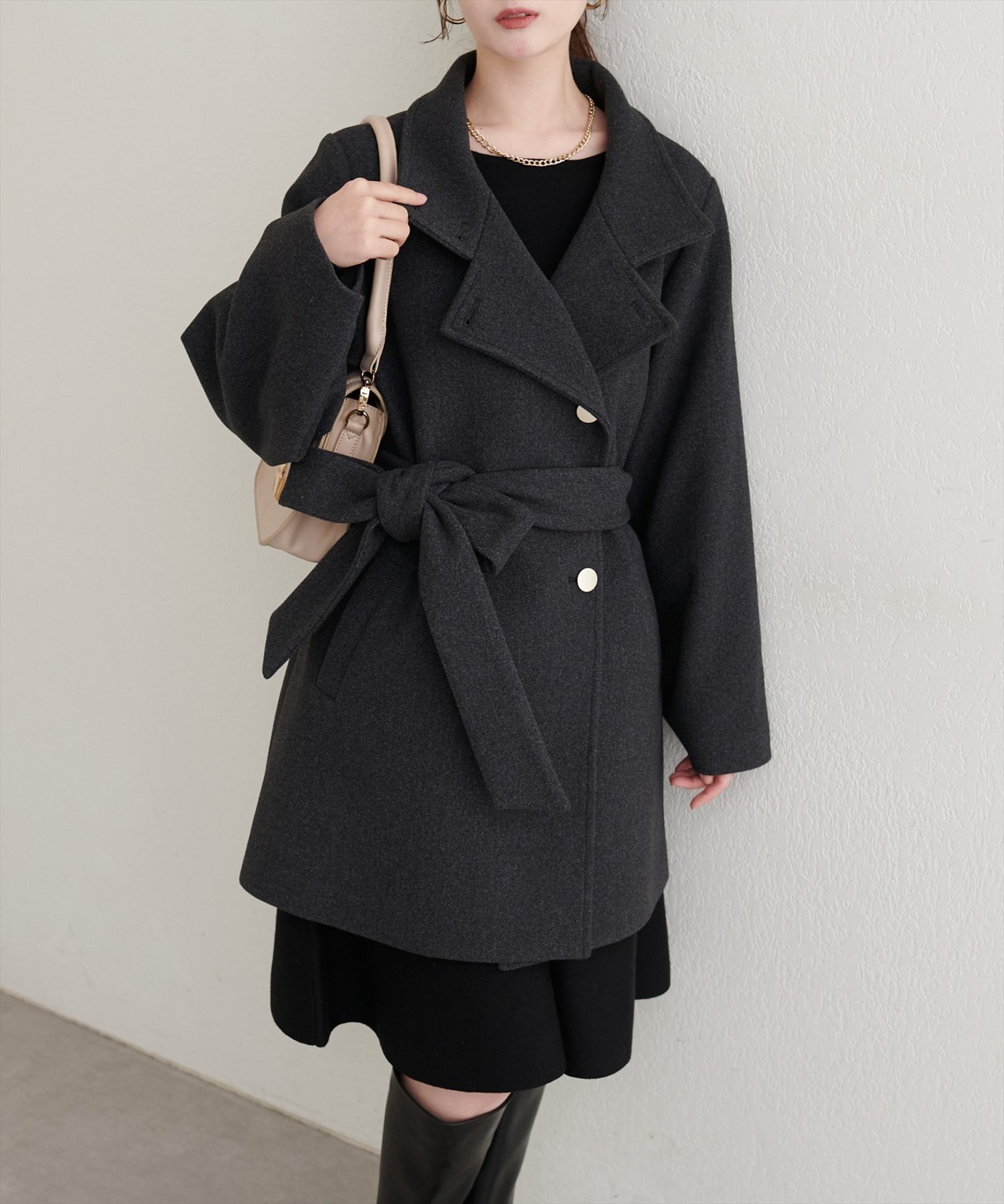 【ナチュラルクチュール/natural couture】のako スタンドカラーミドル丈コート 人気、トレンドファッション・服の通販 founy(ファニー) ファッション Fashion レディースファッション Fashion for Women アウター Coat / Outerwear Collection コート・ロングコート・ピーコート Long Coats, Peacoats & More スウェット / スエット Sweatshirt, Sweatwear スタンド Stand Collar, Upright Stand タートル Turtleneck, Turtle Collar デニム Denim, Jeans Material ボトム Bottoms, Lower Wear ミドル Middle Length, Mid Height ワイド Wide, Wide Fit 再入荷 Restock / Back in Stock 2025年 2025 2025-2026秋冬・A/W Autumn/Winter 2025–26 AW25–26 other-1|ID: prp329100004753569 ipo3291000000034903027