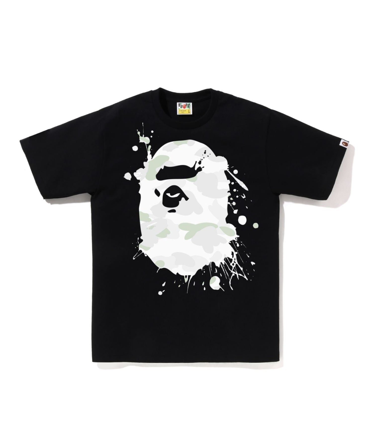 【ア ベイシング エイプ/A BATHING APE】のCITY CAMO PAINTING APE HEAD TEE 人気、トレンドファッション・服の通販 founy(ファニー) 　ファッション　Fashion　レディースファッション　Fashion for Women　インナー　Innerwear　ショート　Short, Short Length　スリーブ　Sleeve, Long Sleeve / Short Sleeve　フロント　Front, Front Design　プリント　Print, Printed Pattern　 other-1|ID: prp329100004753581 ipo3291000000035230843