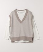 【ユナイテッドアローズ/UNITED ARROWS】のジャガード Vネックベスト+カットソー A DAY IN THE LIFE BEIGE|ID: prp329100004753596 ipo3291000000034383838