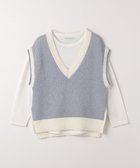 【ユナイテッドアローズ/UNITED ARROWS】のジャガード Vネックベスト+カットソー A DAY IN THE LIFE LT.BLUE|ID: prp329100004753596 ipo3291000000034383841