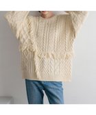 【ローリーズファーム/LOWRYS FARM】のケーブルフリンジLONG丈 アイボリー08|ID: prp329100004753630 ipo3291000000034661471