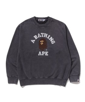 【ア ベイシング エイプ/A BATHING APE】のGARMENT DYE COLLEGE RELAXED FIT CREWNECK SWEATSHIRT 人気、トレンドファッション・服の通販 founy(ファニー) ファッション Fashion レディースファッション Fashion for Women トップス・カットソー Cut & Sew Tops シャツ・ブラウス・オフィスカジュアル Elegant Blouses & Button-Ups レディースパーカー・カジュアルフーディー Casual Hoodies & Sweatshirts ロングTシャツ・Tシャツ Longline T-Shirts & Tees スウェット・クルーネックトップス Sweatshirts & Crewnecks / Relaxed Fit Sweat Tops フロント Front, Front Design プリント Print, Printed Pattern ヴィンテージ Vintage Style |ID:prp329100004753654