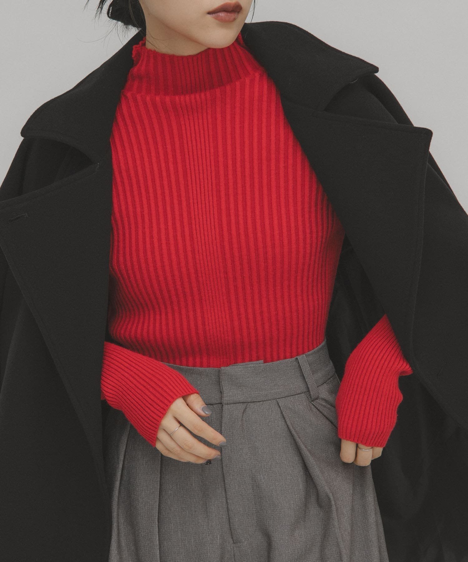 【ケービーエフ/KBF / URBAN RESEARCH】のilli ランダムRIBハイネックニット インテリア・キッズ・メンズ・レディースファッション・服の通販 founy(ファニー) ファッション Fashion レディースファッション Fashion for Women トップス・カットソー Cut & Sew Tops ニット Knit Tops & Sweaters 2025年 2025 2025-2026秋冬・A/W Autumn/Winter 2025–26 AW25–26 冬 Winter / This Winter トレンド Trend, Trending Now ハイネック High Neck, Mock Neck フィット Fit, Slim Fit ベーシック Basic, Essential ランダム Random, Irregular A/W・秋冬 Autumn/Winter レッド系その他|ID: prp329100004753679 ipo3291000000034581379