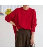 【ジャーナルスタンダード レリューム/JOURNAL STANDARD relume】の《一部WEB限定追加3》BiellaYarnワイドクルーネックプルオーバー 人気、トレンドファッション・服の通販 founy(ファニー) ファッション Fashion レディースファッション Fashion for Women トップス・カットソー Cut & Sew Tops カジュアルプルオーバー・ニットトップス Pullovers & Knit Tops / Casual Pullovers インナー Innerwear カーディガン Cardigan, Knitwear スリット Slit, Slit Detail タートルネック Turtleneck, High Neck ダウン Down, Puffer デニム Denim, Jeans Material ロング Long, Long-Length ワイド Wide, Wide Fit 2025年 2025 2025-2026秋冬・A/W Autumn/Winter 2025–26 AW25–26 thumbnail レッド|ID: prp329100004753703 ipo3291000000034482906