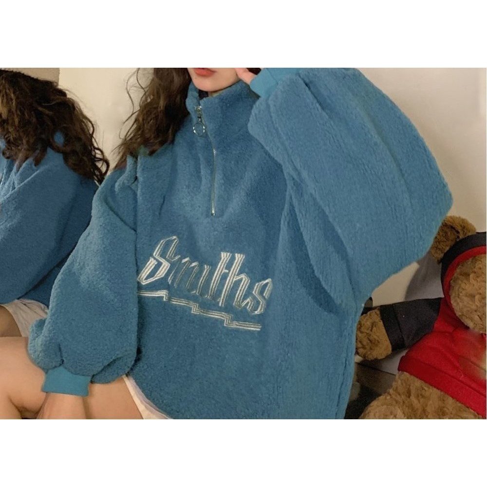 【ミニミニストア/miniministore】のボアトレーナー フロントジップ 韓国風 インテリア・キッズ・メンズ・レディースファッション・服の通販 founy(ファニー)  ファッション Fashion レディースファッション Fashion for Women 今季 This Season, Current Season スウェット / スエット Sweatshirt, Sweatwear トレーナー Sweatshirt, Trainer ハイネック High Neck, Mock Neck A/W・秋冬 Autumn/Winter ブルー|ID: prp329100004753835 ipo3291000000034385449