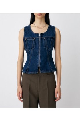 【マウジー/moussy】のWAIST FIT デニムベスト 人気、トレンドファッション・服の通販 founy(ファニー) ファッション Fashion レディースファッション Fashion for Women アウター Coat / Outerwear Collection トップス・カットソー Cut & Sew Tops ベスト&ジレ / 重ね着スタイル Vests & Gilets クラッシュ Distressed, Crashed Style ショート Short, Short Length ジップ Zip, Zipper スタイリッシュ Stylish, Fashionable スリーブ Sleeve, Long Sleeve / Short Sleeve セットアップ Set-Up, Coordinated Outfit ダメージ Distressed, Destroyed デニム Denim, Jeans Material 人気 Popular, Best Seller フラップ Flap, Flap Pocket フロント Front, Front Design ベスト Vest, Waistcoat ペプラム Peplum, Flared Hem ポケット Pocket, Pocket Detail 再入荷 Restock / Back in Stock おすすめ Recommended / Our Picks |ID:prp329100004753854