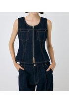 【マウジー/moussy】のWAIST FIT デニムベスト One Wash1|ID: prp329100004753854 ipo3291000000034385586