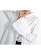 【タカキュー/TAKA-Q】のballoon cuff blouse 人気、トレンドファッション・服の通販 founy(ファニー) ファッション Fashion レディースファッション Fashion for Women インナー Innerwear 春 Spring 秋 Autumn ギャザー Gathered, Ruffled 長袖 Long Sleeve, Full Sleeve バランス Balance, Style Balance ビスチェ Bustier, Corset Top フォルム Silhouette, Form ベスト Vest, Waistcoat 冬 Winter / This Winter A/W・秋冬 Autumn/Winter S/S・春夏 SS, Spring/Summer, Warm Season おすすめ Recommended / Our Picks 夏 Summer ギフト プレゼント Gift / Present ビジネス 仕事 通勤 Business / Work / Commuting thumbnail 01白|ID: prp329100004753862 ipo3291000000034385668