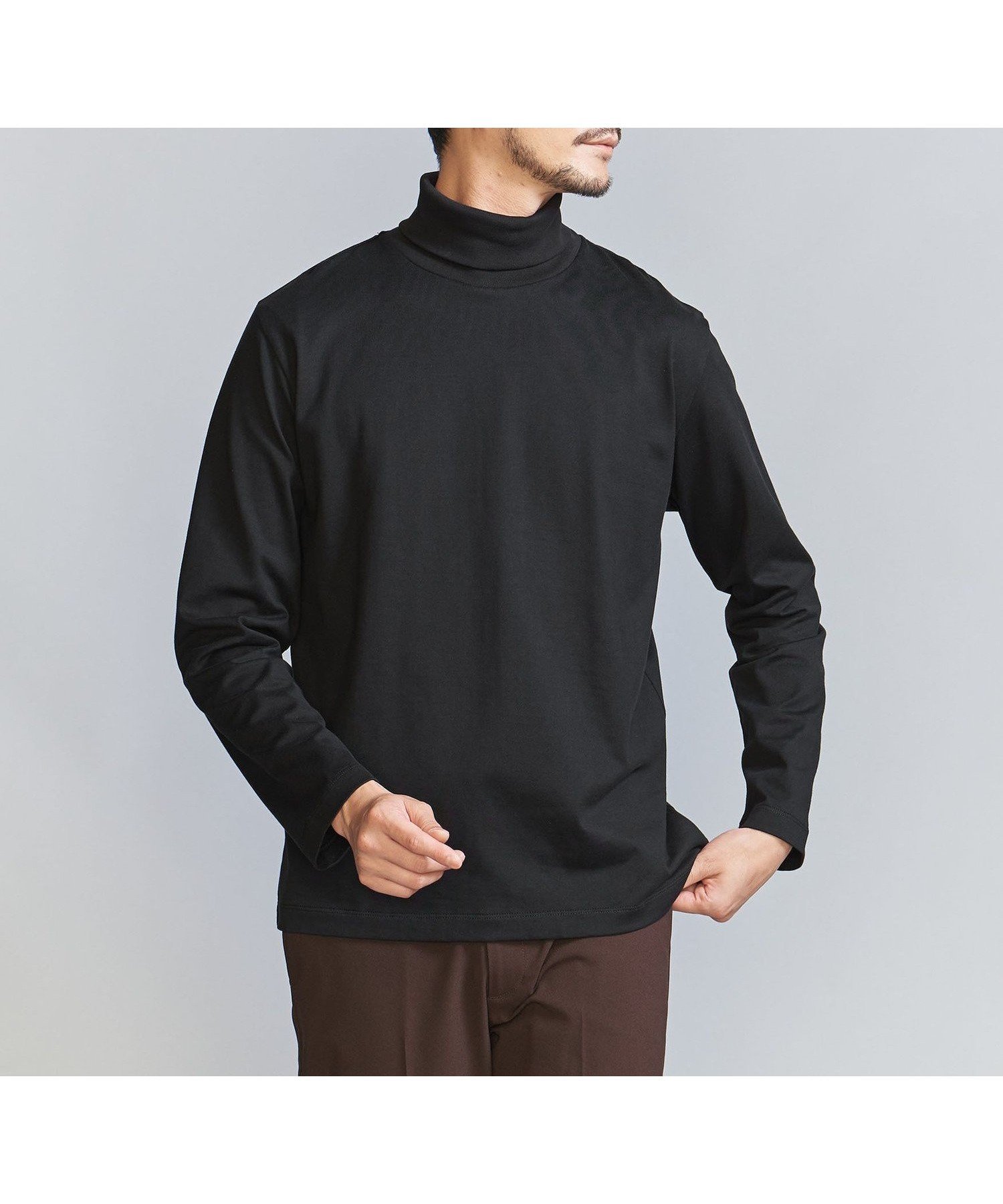 【ビューティ&ユース ユナイテッドアローズ/BEAUTY&YOUTH / UNITED ARROWS / MEN】の【WEB限定 WARDROBE SMART】 クリア ガスコットン タートルネック カットソー【抗菌・防臭】 インテリア・キッズ・メンズ・レディースファッション・服の通販 founy(ファニー) ファッション Fashion メンズファッション Fashion for Men トップス・カットソー Cut & Sew Tops インナー Innerwear カットソー Cut and Sewn Top 抗菌 Antibacterial, Bacteria-Resistant ジャケット Jacket, Outerwear スマート Smart, Elegant スリム Slim, Slim Fit タートルネック Turtleneck, High Neck パターン Pattern, Design Print ファブリック Fabric, Textile フィット Fit, Slim Fit おすすめ Recommended / Our Picks ビジネス 仕事 通勤 Business / Work / Commuting BLACK|ID: prp329100004753881 ipo3291000000034449825