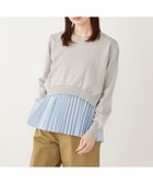 【シップス フォー ウィメン/SHIPS】のSHIPS Colors 手洗い可能 ヘムプリーツ ドッキング ニット 人気、トレンドファッション・服の通販 founy(ファニー) ファッション Fashion レディースファッション Fashion for Women トップス・カットソー Cut & Sew Tops ニット Knit Tops & Sweaters シンプル Simple, Minimal ドッキング Docking, Mixed Material プリーツ Pleats, Pleated ボトム Bottoms, Lower Wear メンズ Men's, Menswear アウトレット Outlet / Clearance エレガント 上品 Elegant ビジネス 仕事 通勤 Business / Work / Commuting 2025年 2025 2025春夏・S/S Spring/Summer 2025 SS25 thumbnail グレー|ID: prp329100004753885 ipo3291000000034385837