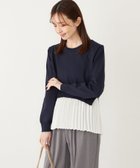 【シップス フォー ウィメン/SHIPS】のSHIPS Colors 手洗い可能 ヘムプリーツ ドッキング ニット 人気、トレンドファッション・服の通販 founy(ファニー) ファッション Fashion レディースファッション Fashion for Women トップス・カットソー Cut & Sew Tops ニット Knit Tops & Sweaters シンプル Simple, Minimal ドッキング Docking, Mixed Material プリーツ Pleats, Pleated ボトム Bottoms, Lower Wear メンズ Men's, Menswear アウトレット Outlet / Clearance エレガント 上品 Elegant ビジネス 仕事 通勤 Business / Work / Commuting 2025年 2025 2025春夏・S/S Spring/Summer 2025 SS25 thumbnail ネイビー|ID: prp329100004753885 ipo3291000000034385840